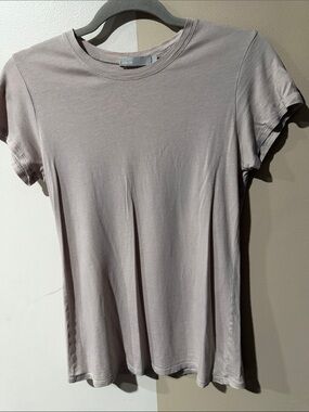 Vince Short Sleeve Crewneck Tee - Mauve Gray
